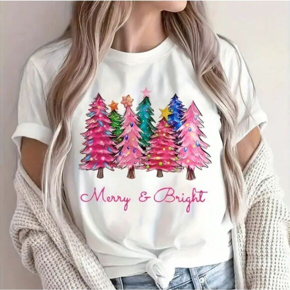 Super festive hoilday white top size XL - Picture 3 of 4